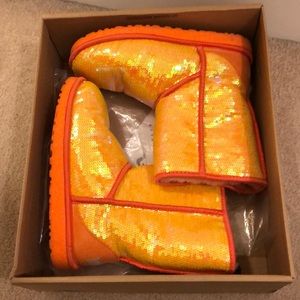 ✨RARE Bright Orange Sequin UGG boots